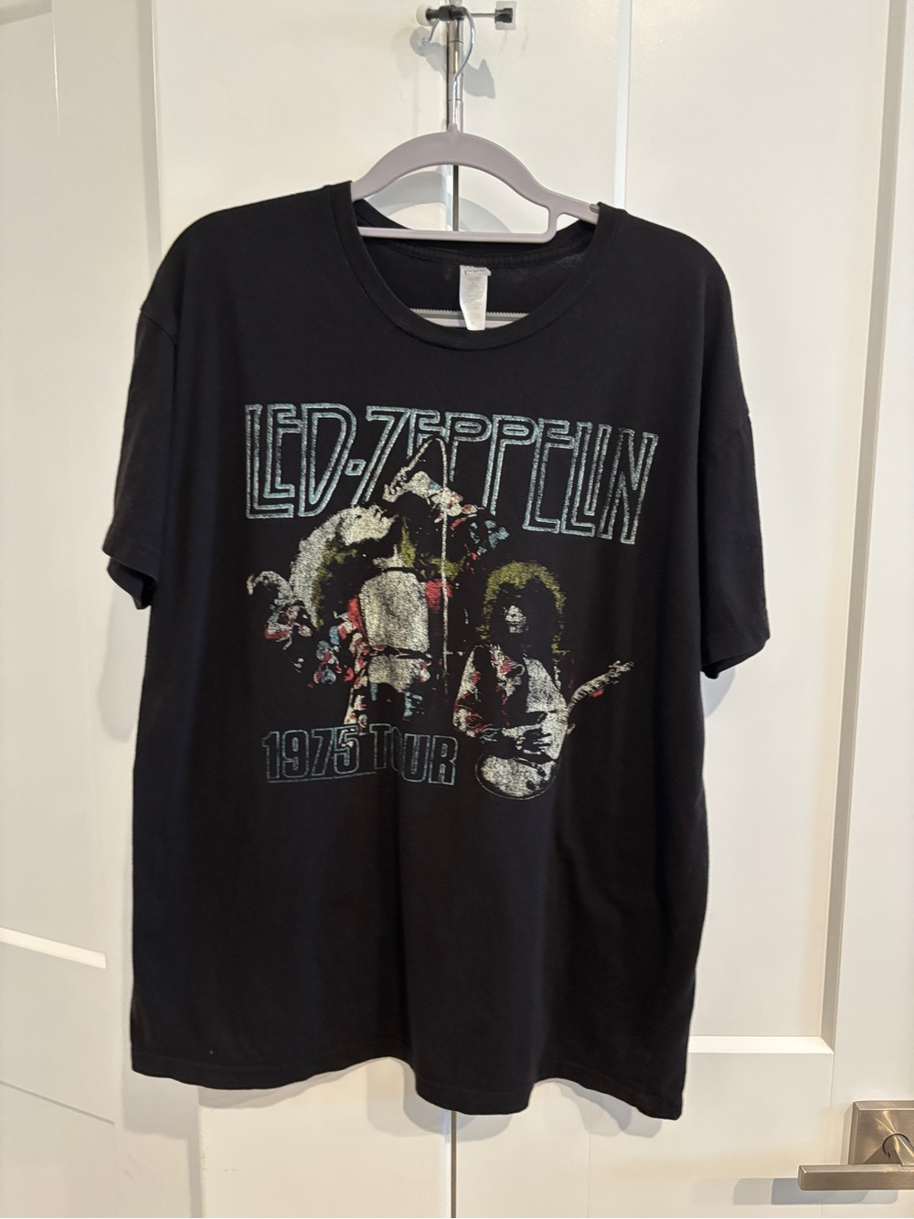 Next Level Apparel Black LED- Zeppelin Graphic Tee. Size XL